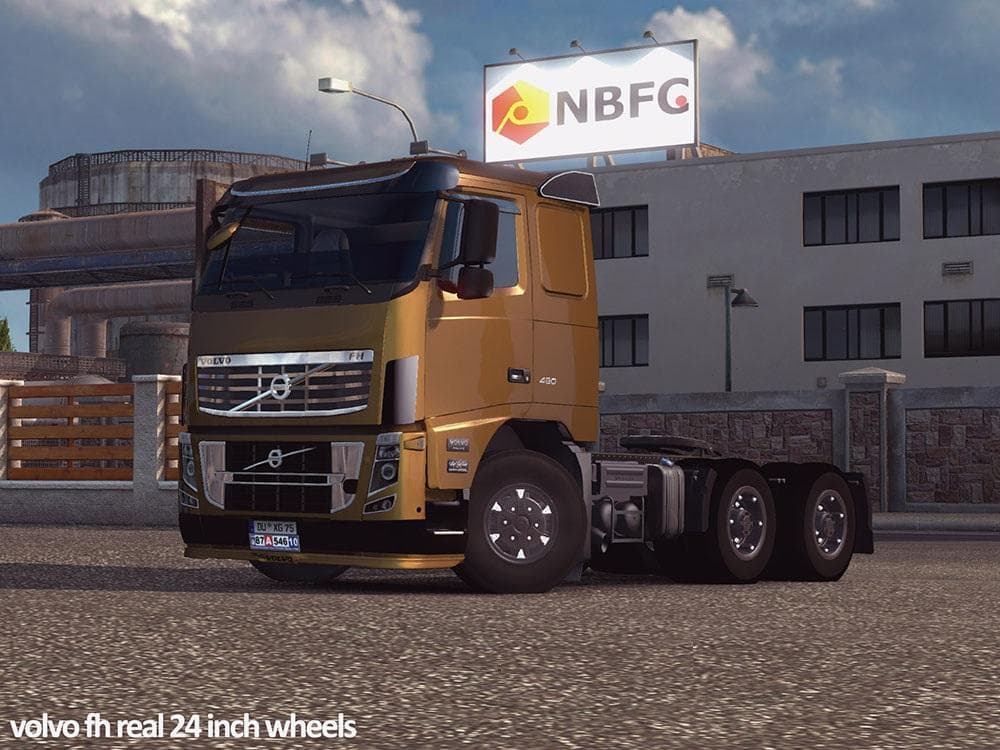 VOLVO REAL 24 INCH WHEELS – Parts mod for Euro Truck Simulator 2