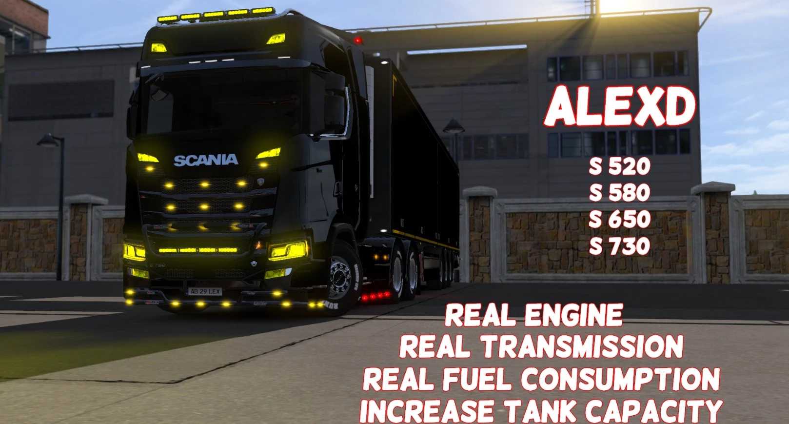 ALEXD Scania R Real Engine and Transmission v1.59 ETS2 - Euro Truck Simulator 2 Mods | American Truck Simulator Mods – Parts mod for Euro Truck Simulator 2