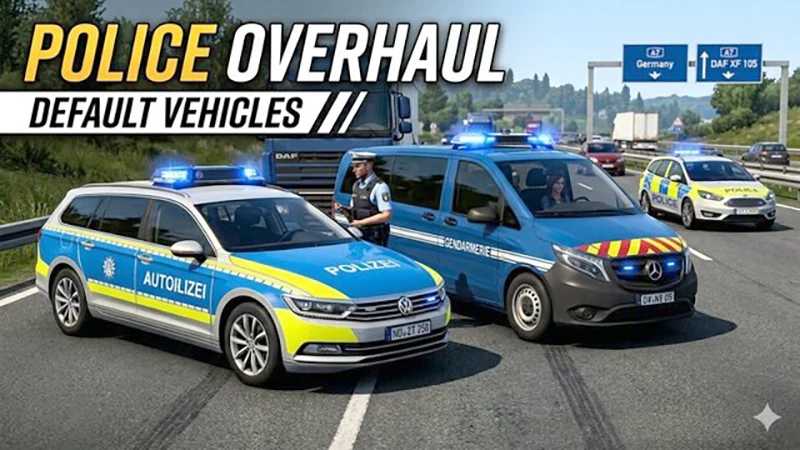 Police Overhaul v1.0 ETS2 - Euro Truck Simulator 2 Mods | American Truck Simulator Mods – Other mod for Euro Truck Simulator 2