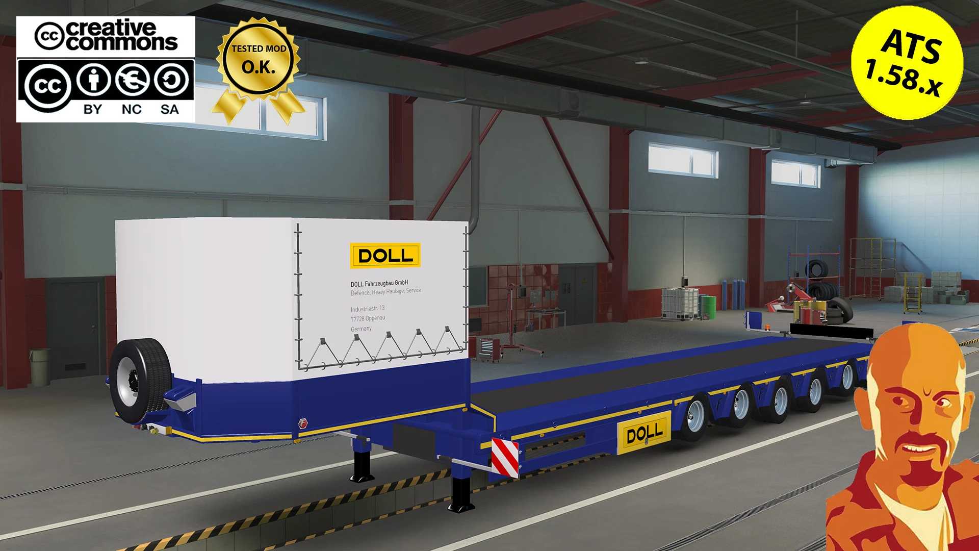 DOLL SPECIAL TRANSPORT TRAILER v4.0 1.58.x ATS - Euro Truck Simulator 2 Mods | American Truck Simulator Mods – Trailers mod for Euro Truck Simulator 2