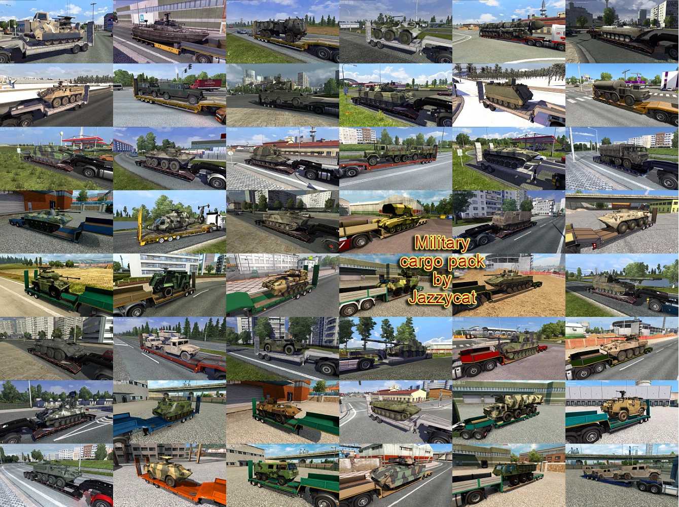 Military Cargo Pack by Jazzycat v6.8.4 ETS2 - Euro Truck Simulator 2 Mods | American Truck Simulator Mods – Trailers mod for Euro Truck Simulator 2