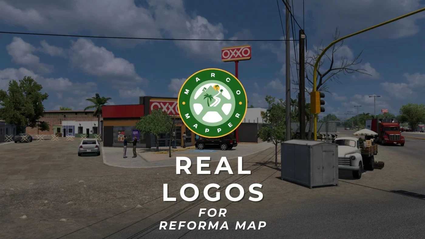Real Logos for Reforma Map v1.4 ATS - Euro Truck Simulator 2 Mods | American Truck Simulator Mods – Maps mod for Euro Truck Simulator 2