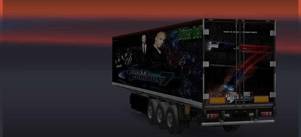 Fast and Furious 7 Trailer Skin – Skins mod for Euro Truck Simulator 2