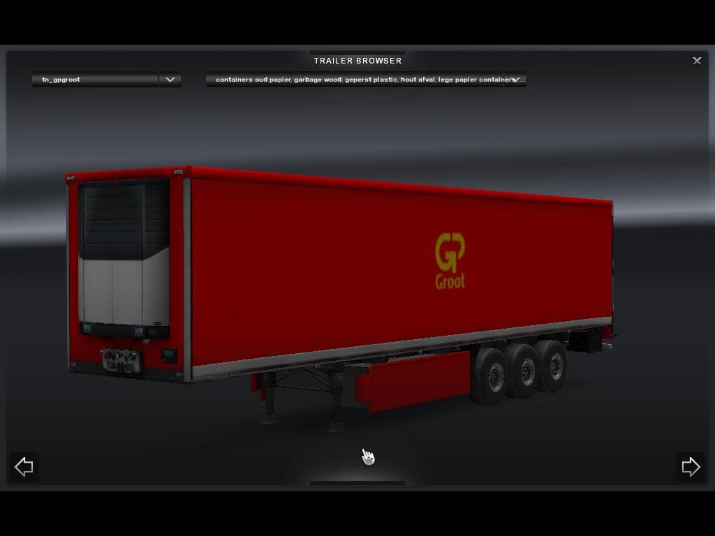 Gpgroot truck + trailer scania streamline! v1 – Trucks mod for Euro Truck Simulator 2