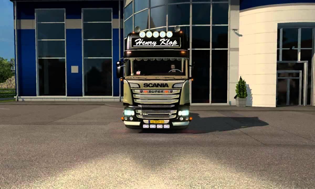 Henry Klop SCANIA R520 Beauty Class – Skins mod for Euro Truck Simulator 2