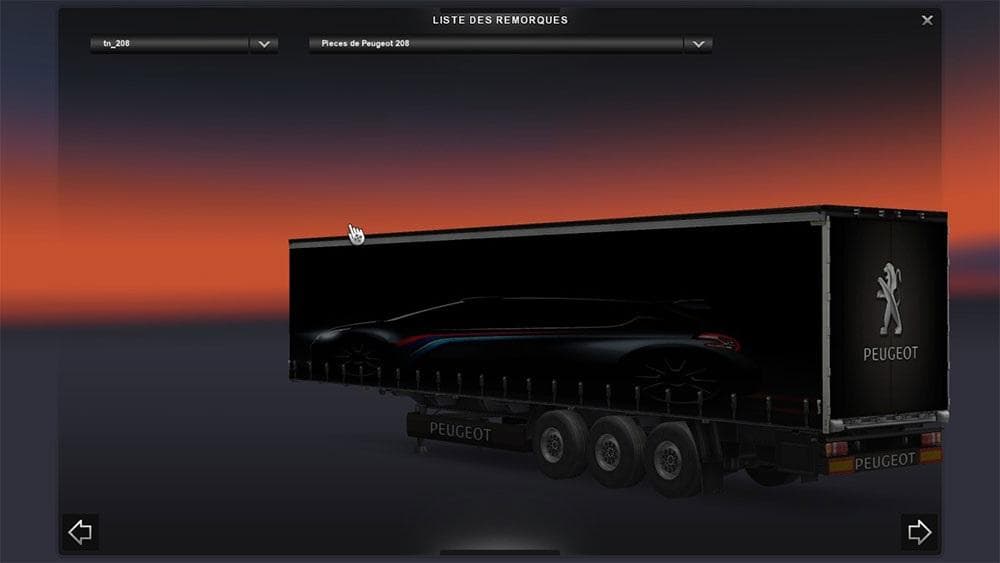 Peugeot 208 Trailer – Trailers mod for Euro Truck Simulator 2