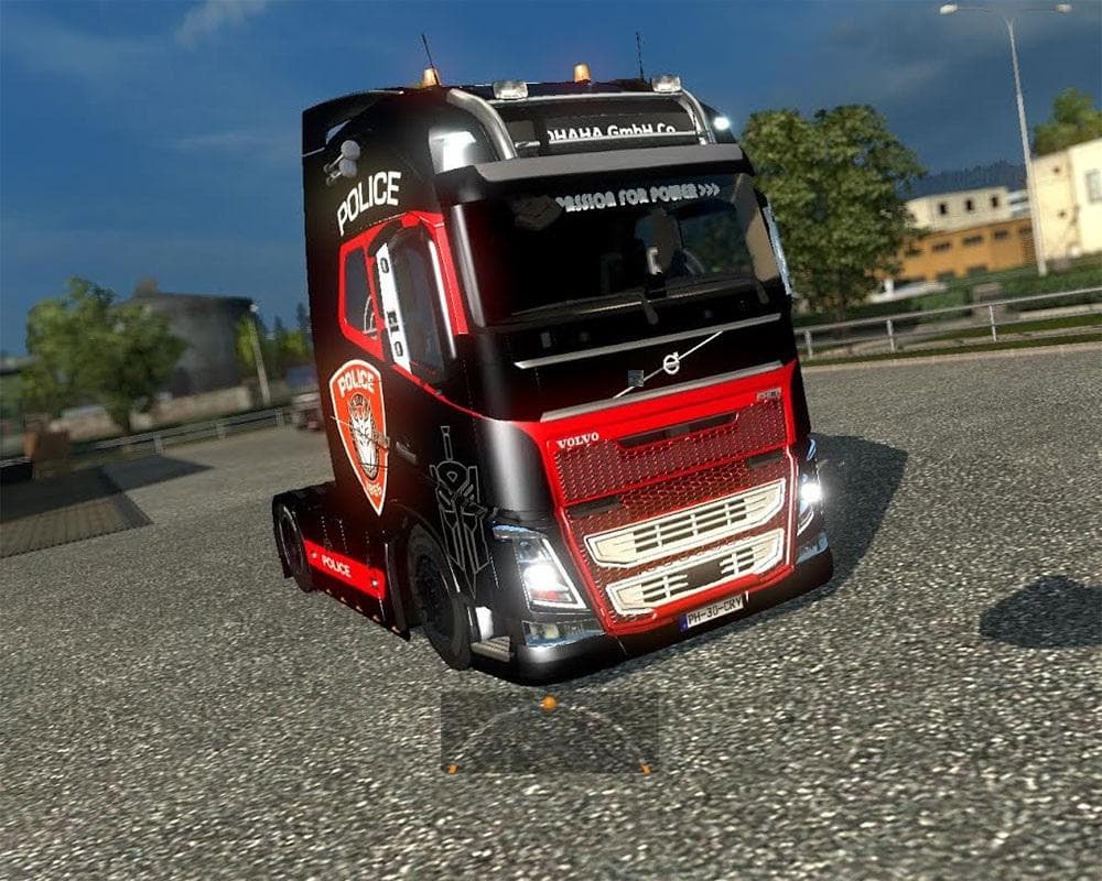 Police Volvo 2013 V2 – Skins mod for Euro Truck Simulator 2