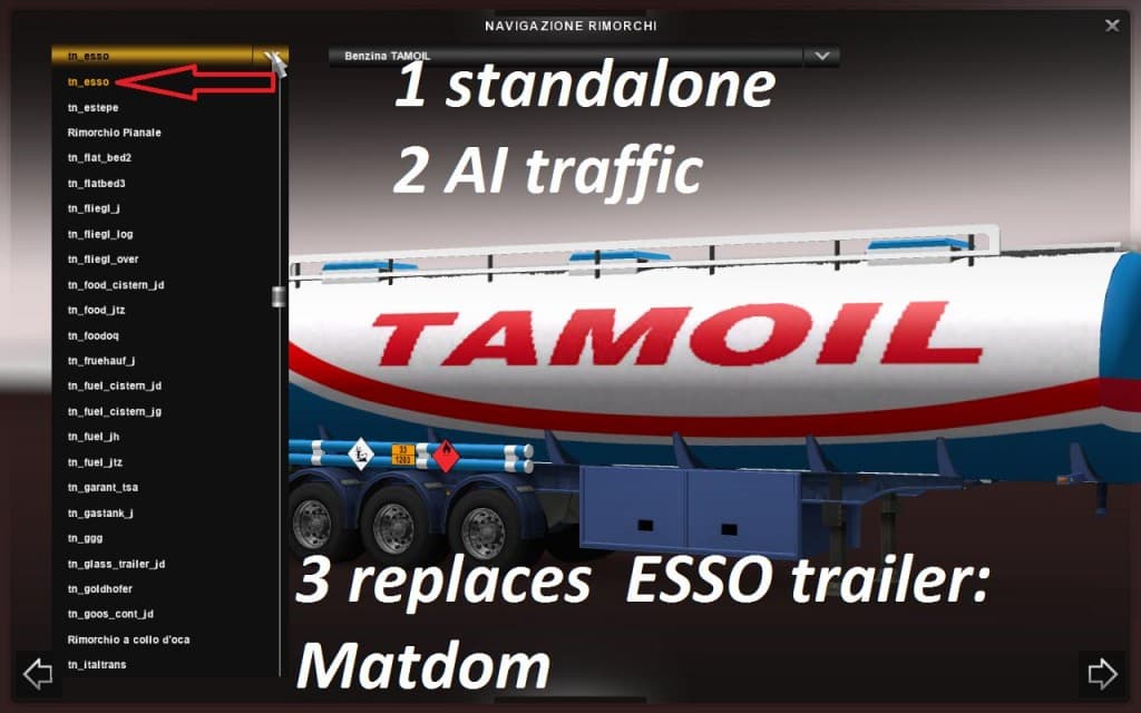 Trailer fuel cistern Tamoil screenshot 4