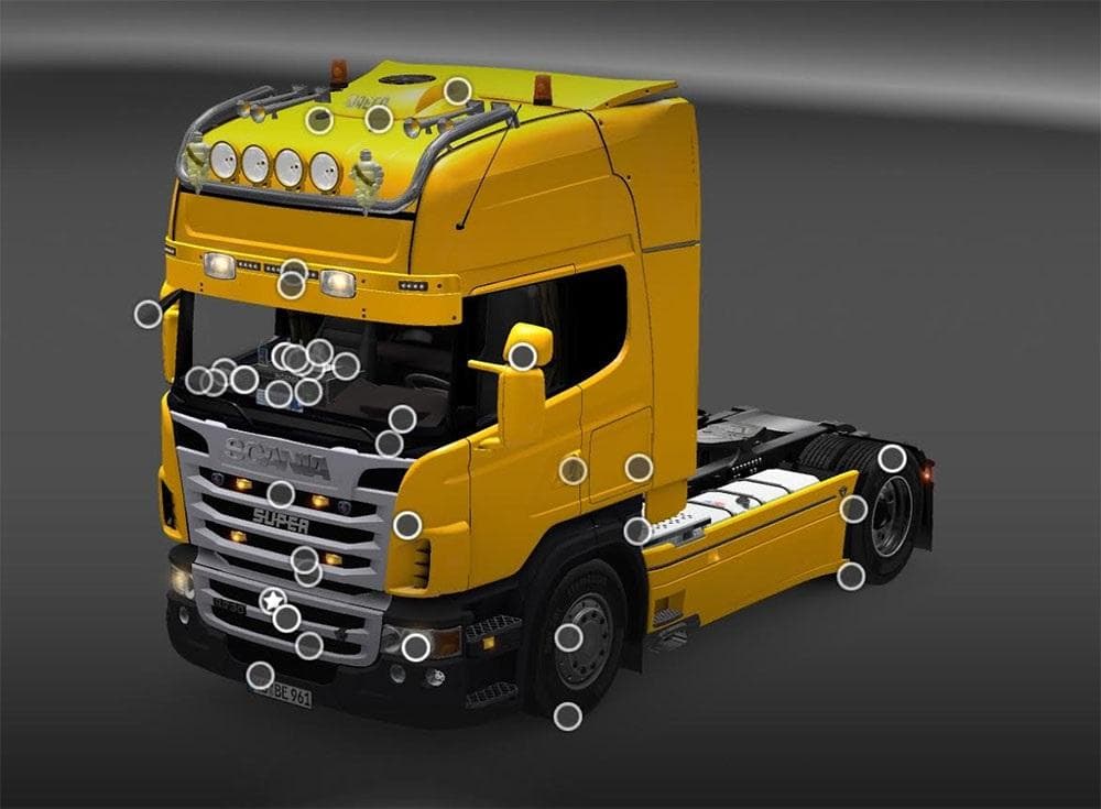 Scania R & Interior – Parts mod for Euro Truck Simulator 2