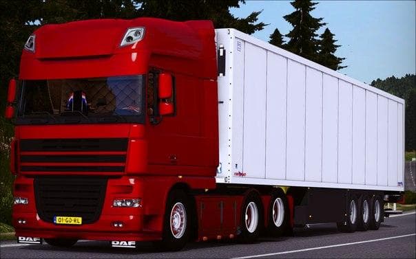 DAF 105 SSC + Schmitz + Flarepack – Parts mod for Euro Truck Simulator 2