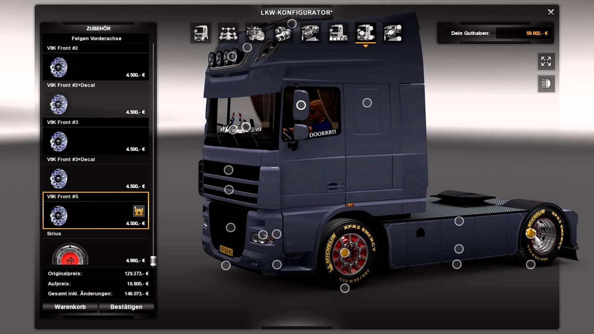 DAF 105 SSC + Schmitz + Flarepack – parts screenshot 2