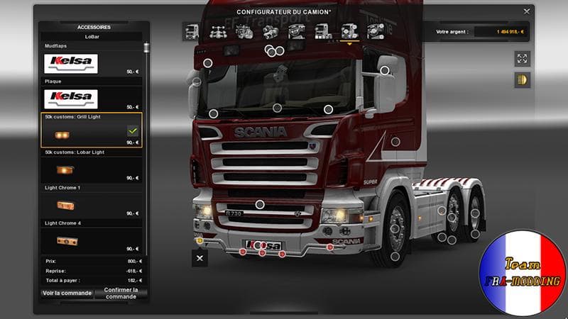 Bottomgrill Scania 1.17 – Parts mod for Euro Truck Simulator 2