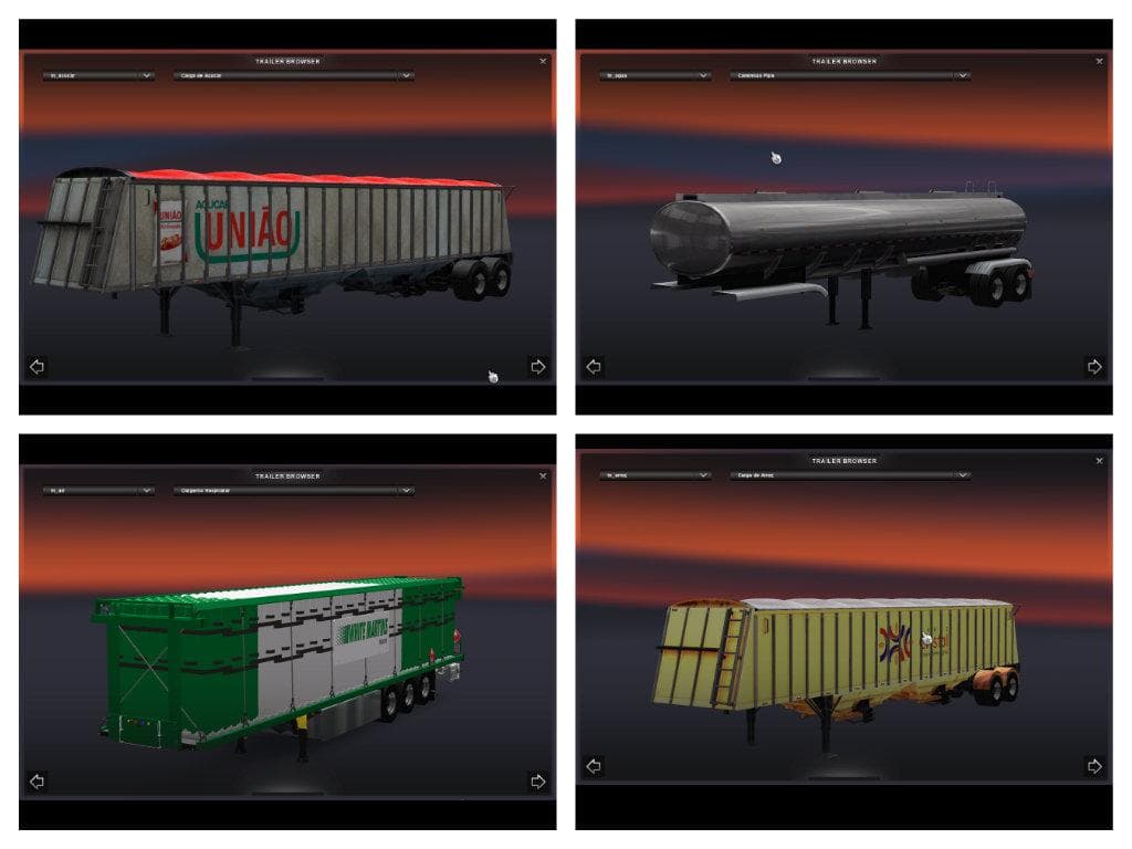 Cargo Pack – Trailers mod for Euro Truck Simulator 2