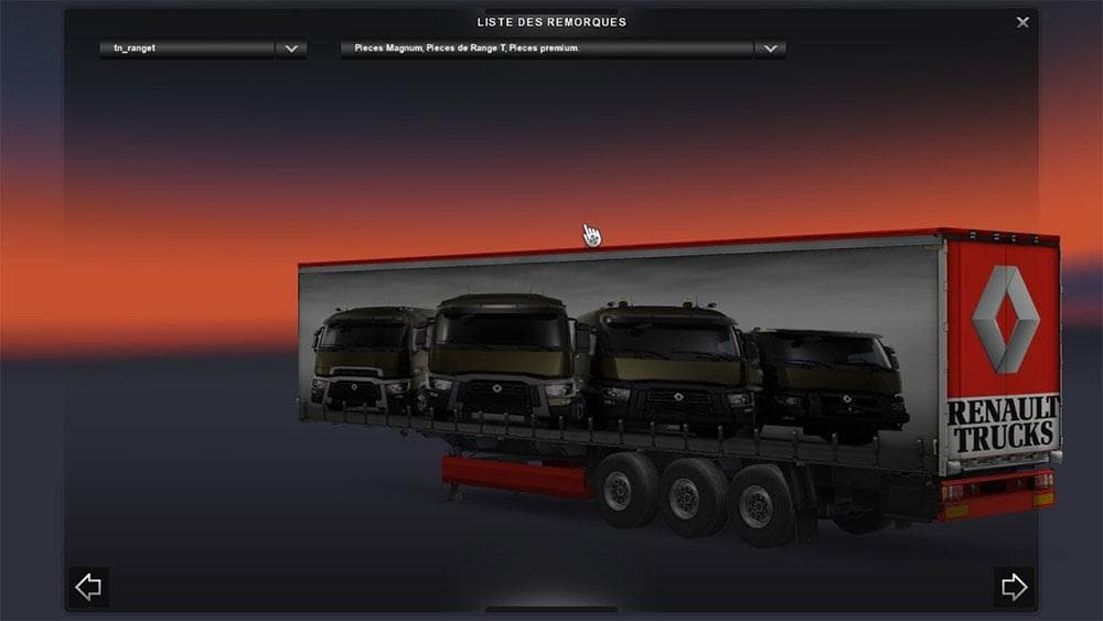 Renault Range T Trailer – Trailers mod for Euro Truck Simulator 2