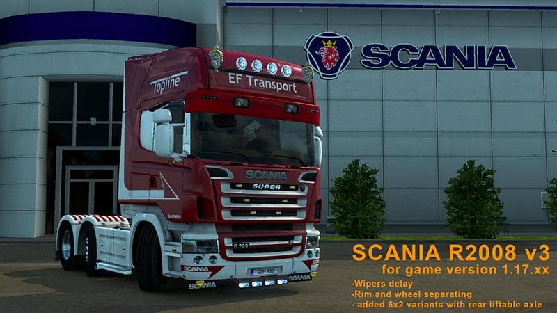 Scania R2008 v3 pack by 50Keda 1.17 – Trucks mod for Euro Truck Simulator 2