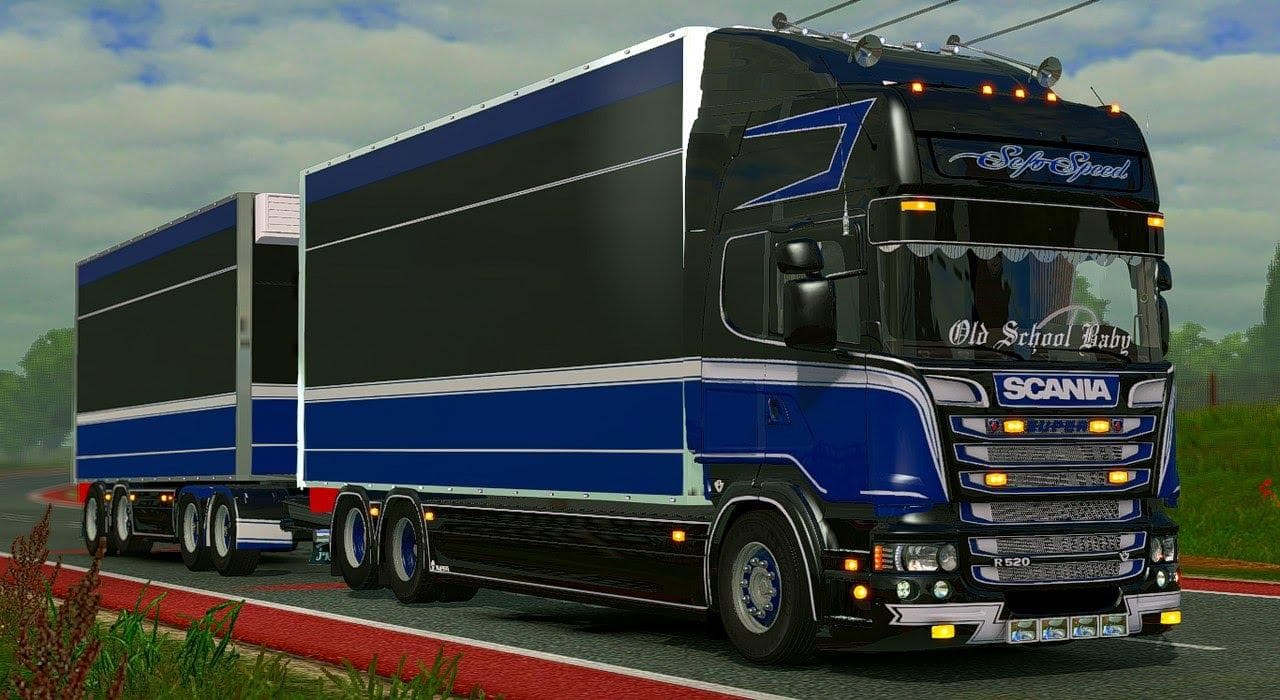 SCANIA ROBERT VDLINDEN TANDEM – Trucks mod for Euro Truck Simulator 2