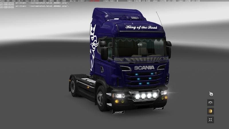 Tuning for Scania RS .1s – Parts mod for Euro Truck Simulator 2