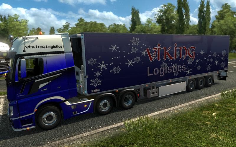 VIKING LOGISTICS CHEREAU – Trailers mod for Euro Truck Simulator 2
