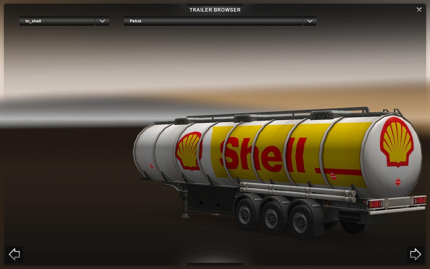 Shell cistern trailer – Trailers mod for Euro Truck Simulator 2