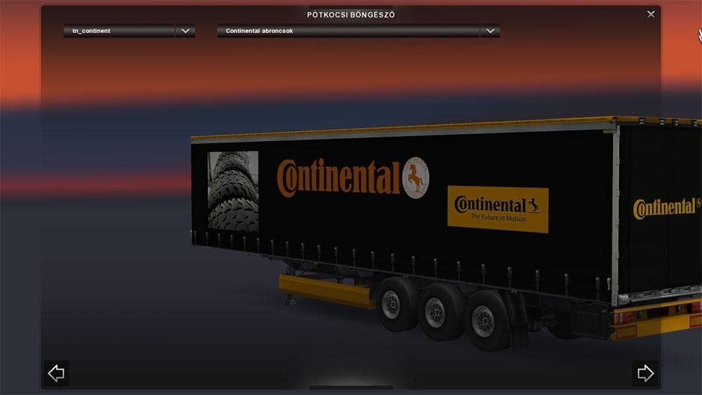 Continental trailer – Trailers mod for Euro Truck Simulator 2