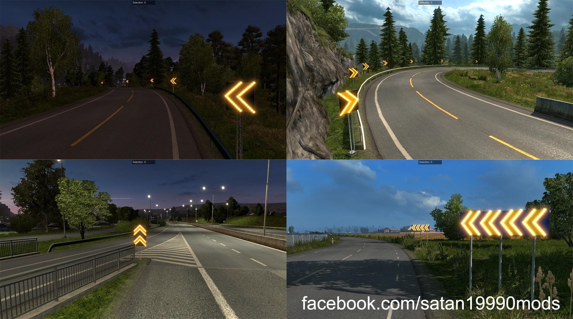 Dangerous turn lights for Scandinavian DLC – Maps mod for Euro Truck Simulator 2