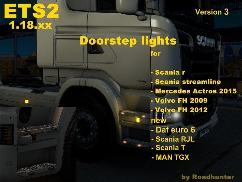 Doorstep Lights – Parts mod for Euro Truck Simulator 2