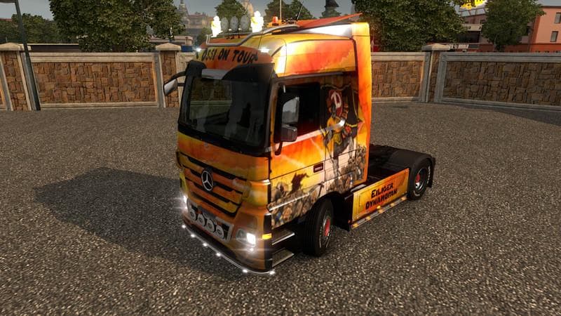 Dynamo Dresden Skin Actros – Skins mod for Euro Truck Simulator 2