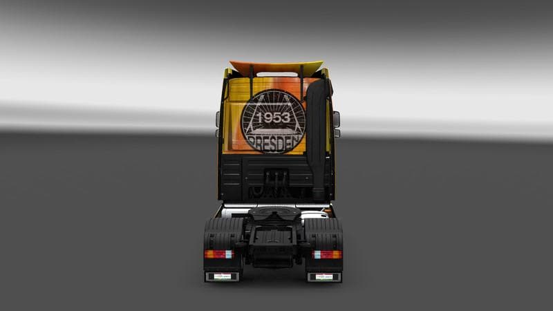 Dynamo Dresden Skin Actros v1.0 screenshot 2