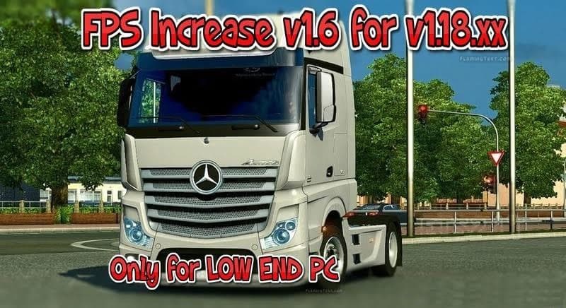 FPS Increase FixedMirrors for 1.18 – Sounds mod for Euro Truck Simulator 2