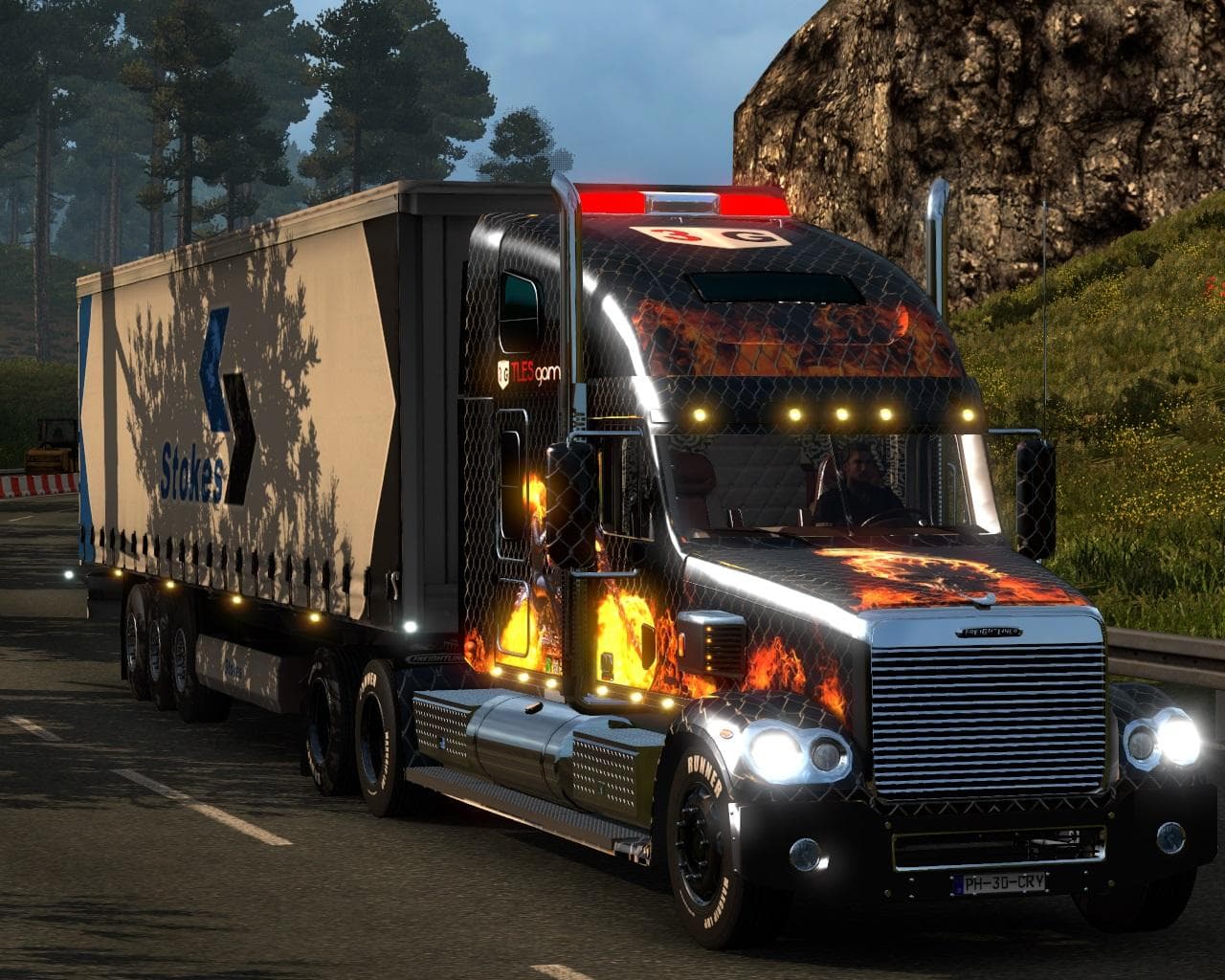 Freightliner Coronado – Trucks mod for Euro Truck Simulator 2