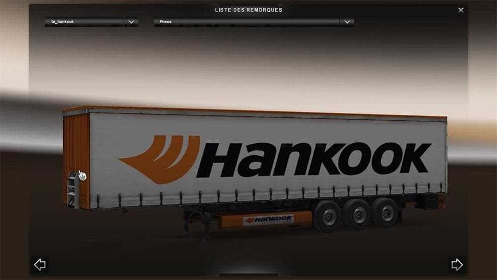 HANKOOK TRAILER – Trailers mod for Euro Truck Simulator 2