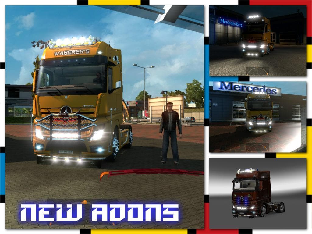 MERCEDES ACTROS 2014 TUNING 1.18X – Trucks mod for Euro Truck Simulator 2