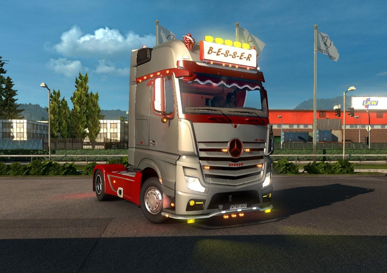 Mercedes Actros MP4 – Trucks mod for Euro Truck Simulator 2