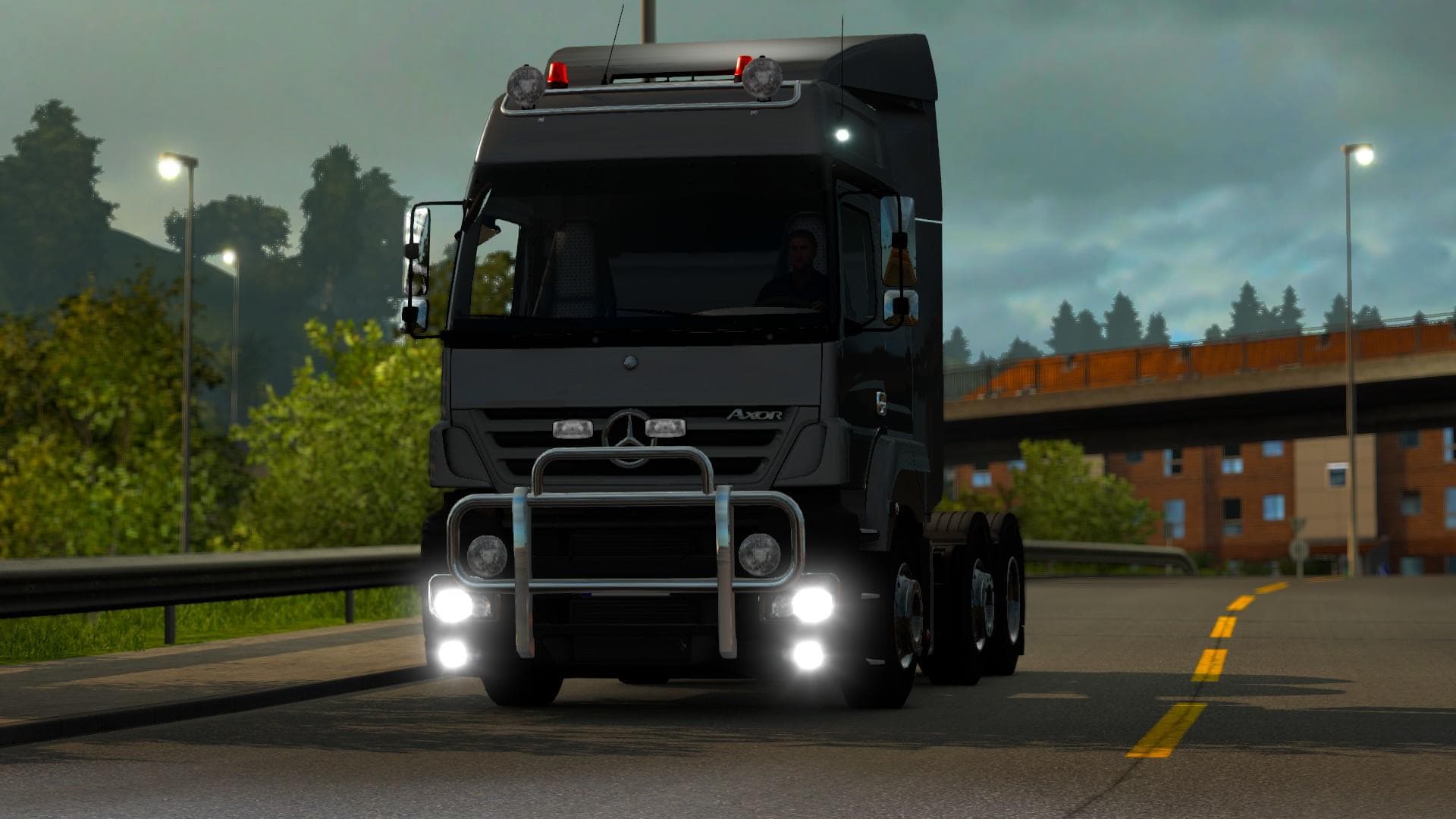 Mercedes-Benz Axor Test on 1.18.1 version – Trucks mod for Euro Truck Simulator 2