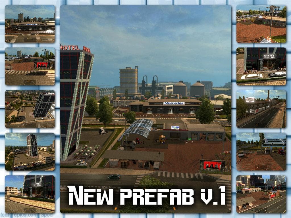 New Prefab v1 1.18 – Maps mod for Euro Truck Simulator 2