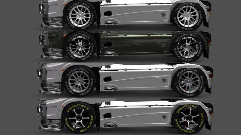 TIRES WHEELS GOODYEAR .3S – Parts mod for Euro Truck Simulator 2