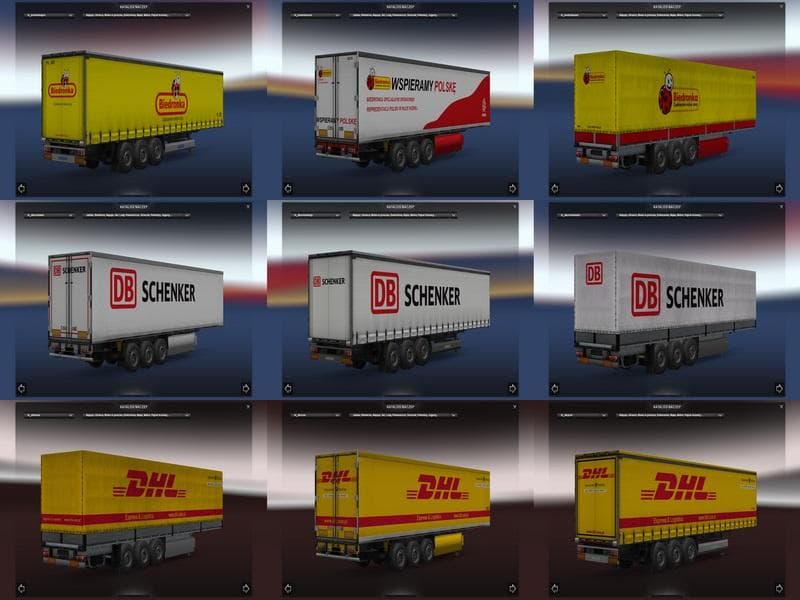 TRAILER PACK BY BIK_SAN 1.18.X.X – Trailers mod for Euro Truck Simulator 2