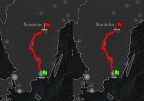 TRANSPARENT GPS ROUTE – Parts mod for Euro Truck Simulator 2