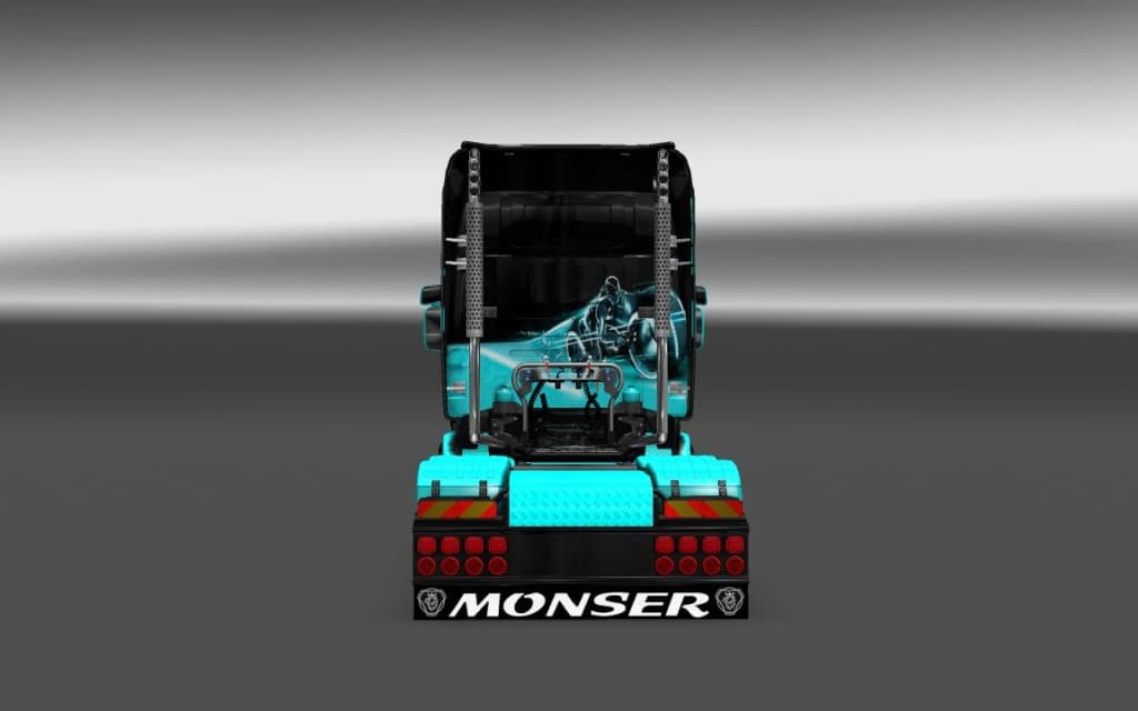 Tron Skin for Scania RJL v1.0 screenshot 3