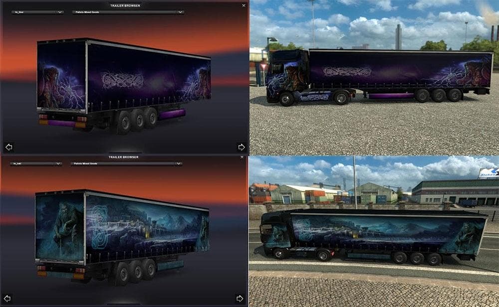 Vikings Legends dlc Trailer Pack – Trailers mod for Euro Truck Simulator 2