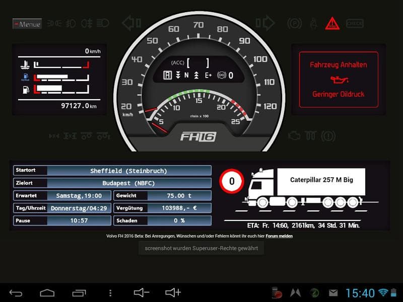 VOLVO FH16 DASHBOARD BETA – Skins mod for Euro Truck Simulator 2