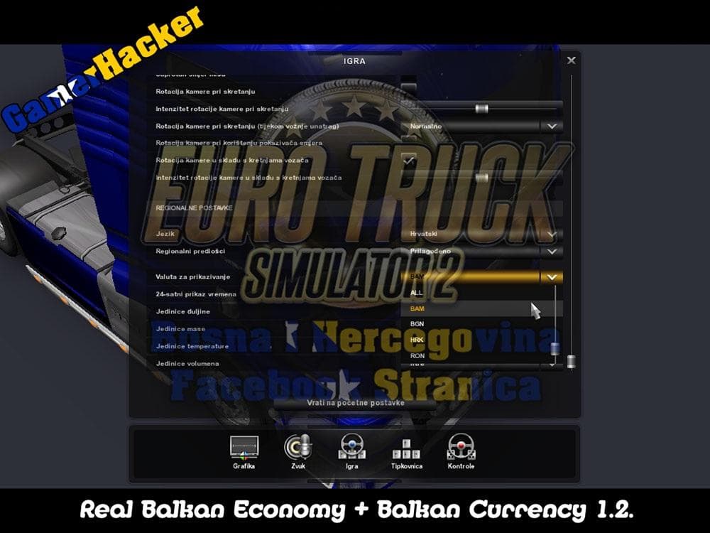 BALKAN CURRENCY + REAL BALKAN ECONOMY 1.2 – Maps mod for Euro Truck Simulator 2