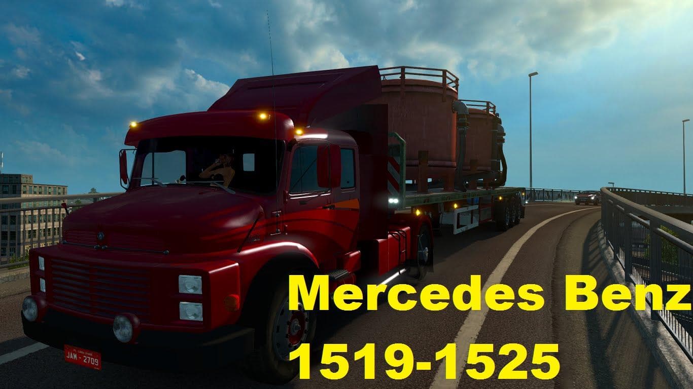 MERCEDES BENZ 1519-1525 + SOUND + CUSTOMIZED 1.18 – Trucks mod for Euro Truck Simulator 2