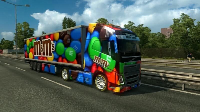 M&M’s Skin – Skins mod for Euro Truck Simulator 2