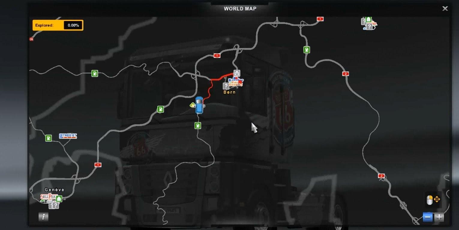 NEW GPS ICON BY THALKEN – Skins mod for Euro Truck Simulator 2