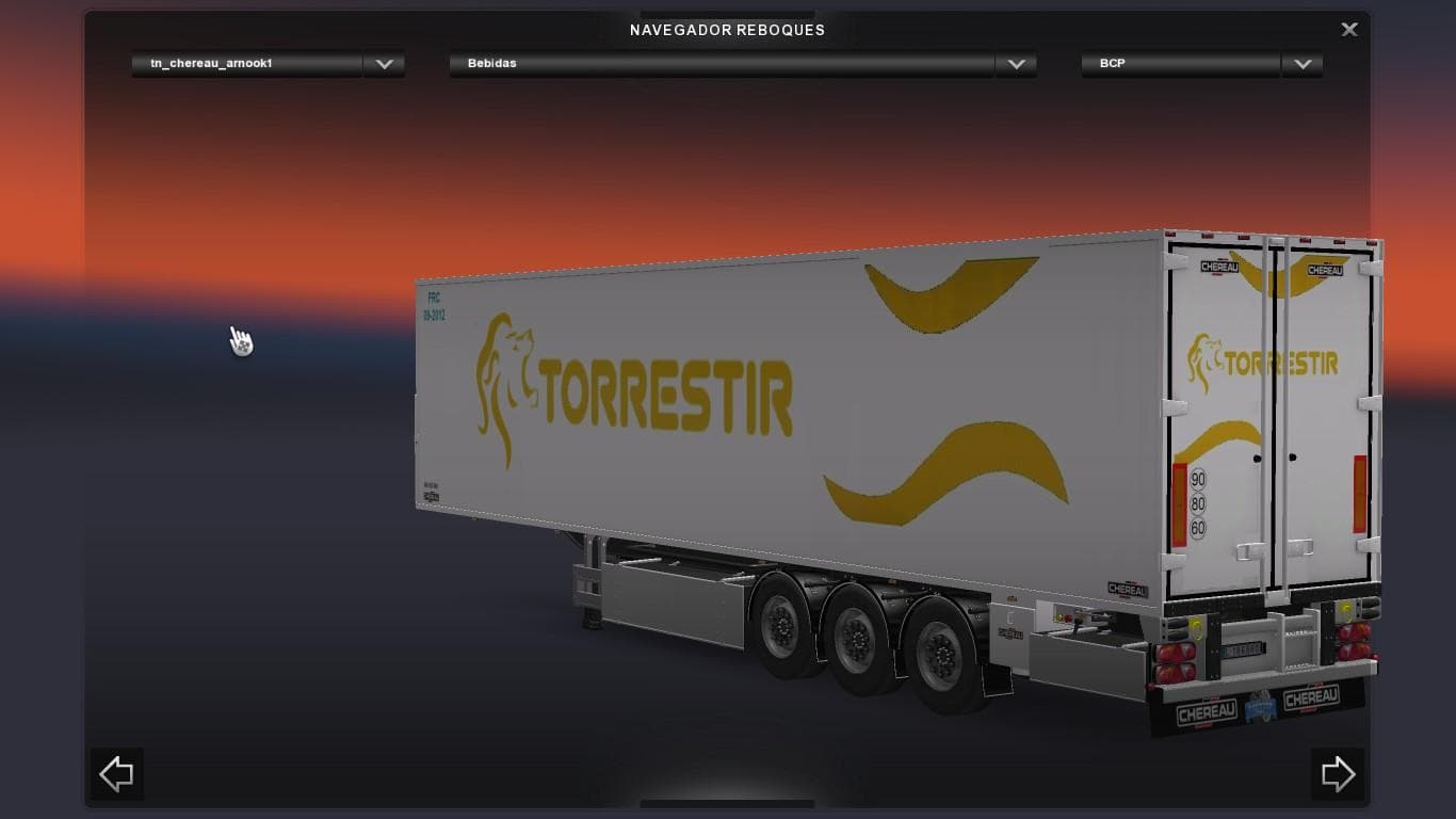 PACK INTERNATIONAL CHEREAU FRIGO – Trailers mod for Euro Truck Simulator 2