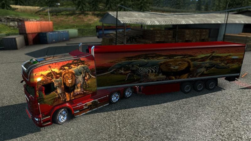 RJL AFRICA & TRAILER – Skins mod for Euro Truck Simulator 2