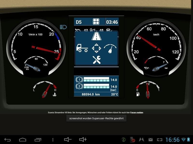 SCANIA STREAMLINE V8 DASHBOARD BETA – Parts mod for Euro Truck Simulator 2