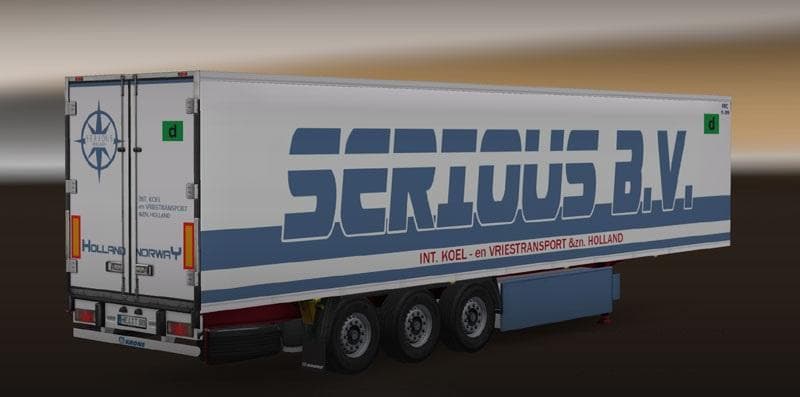 SERIOUS B.V. COOLLINER TRAILER SKIN PACK – Skins mod for Euro Truck Simulator 2