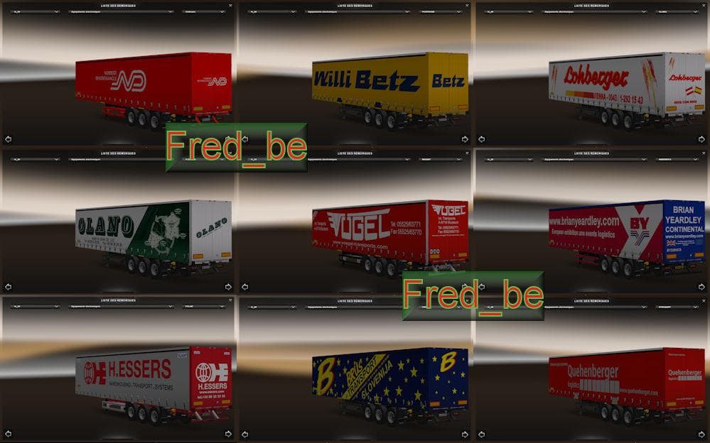 TRAILER PACK PROFILINER V6 1.18.X – Trailers mod for Euro Truck Simulator 2